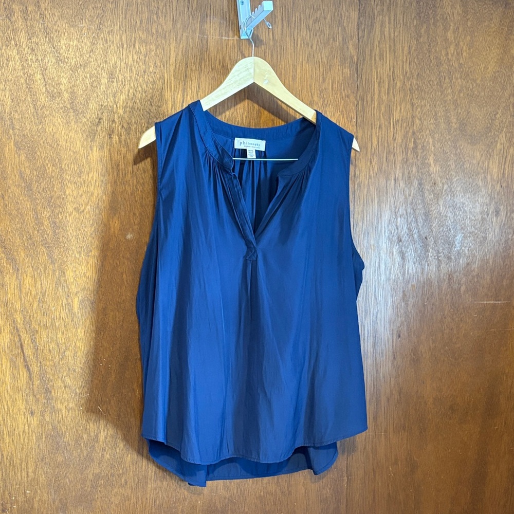 Philosophy Navy Sleeveless Blouse